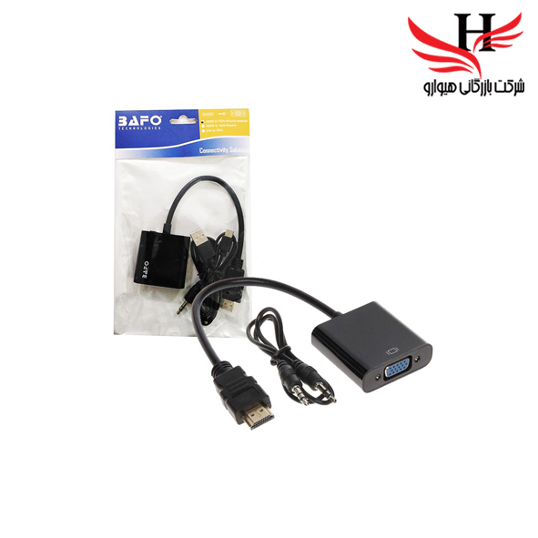 تصویر تبديل BAFO HDMI TO VGA&SOUND